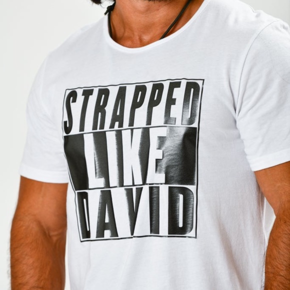 Men WhiteStrapped Like David tee - Picture 7 of 9